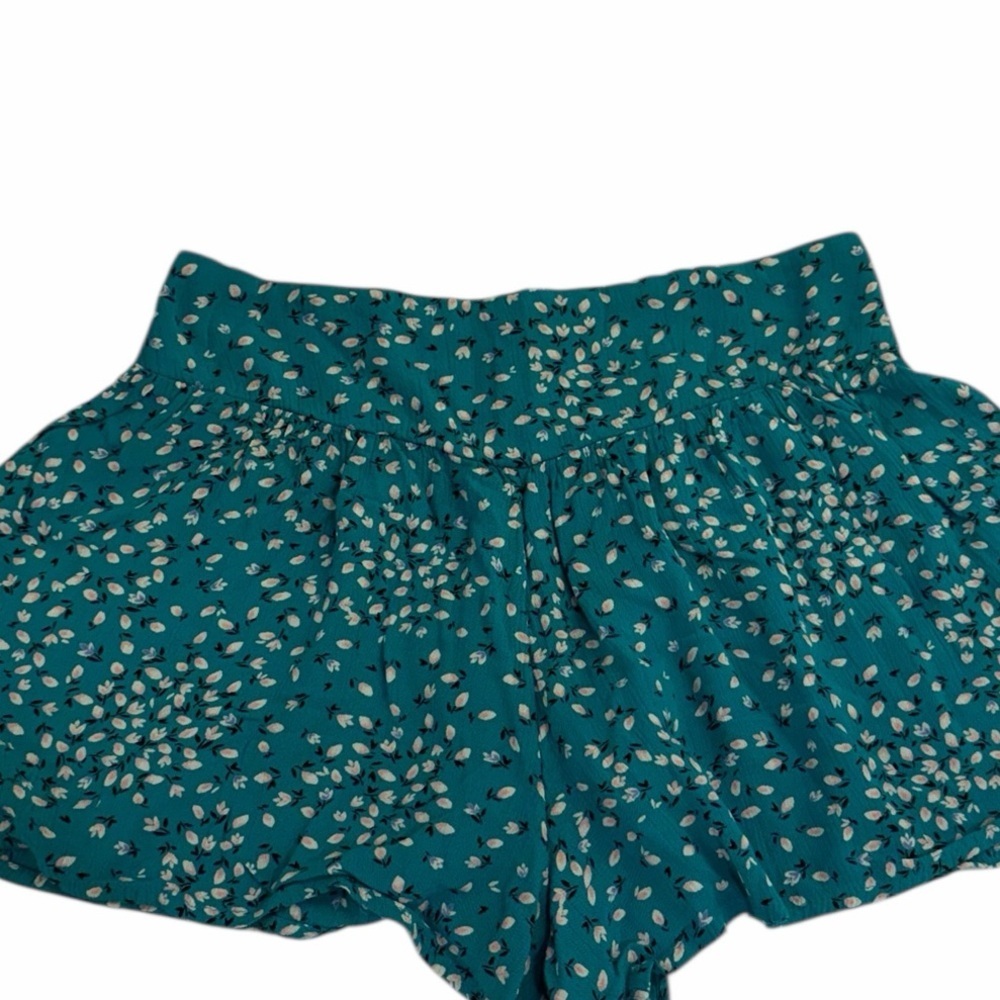 Billabong Teal Turquoise Wave Walk Flowy Shorts Size Medium - Picture 5 of 8